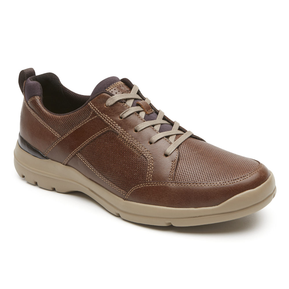 Rockport Singapore Mens Sneakers - City Edge Lace-Up Brown - KV6419052